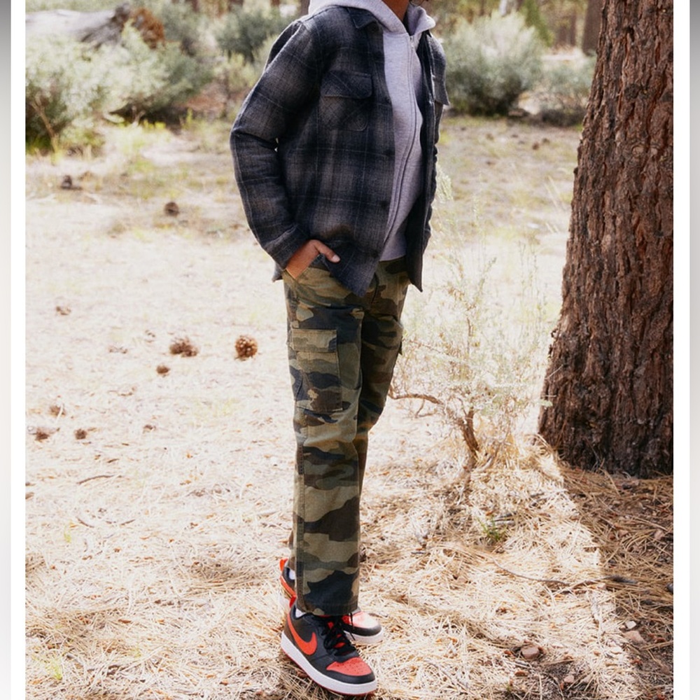 Tillys RSQ Boys Loose Cargo Ripstop Pants, 14 Boys